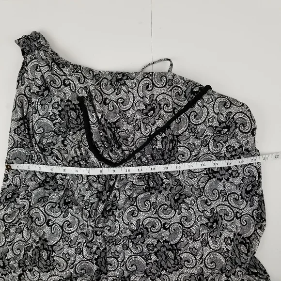 En Focus one shoulder paisley maxi dress size 20W - Picture 6 of 6